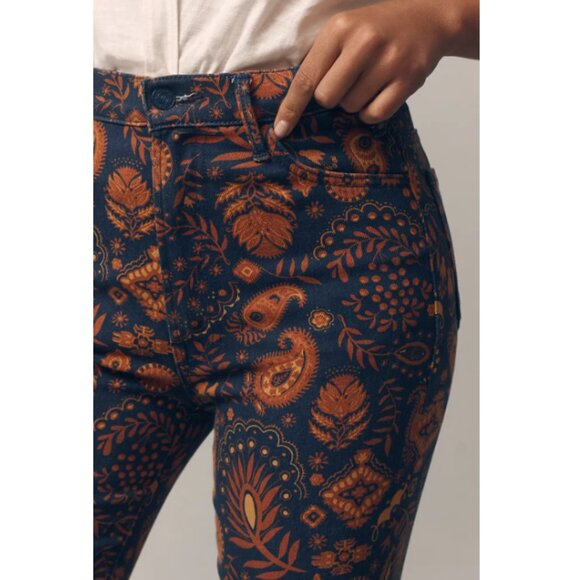 MOTHER The Hustler Flood High-Rise Crop Jeans NWT in Henna Happiness 23 - Picture 16 of 16
